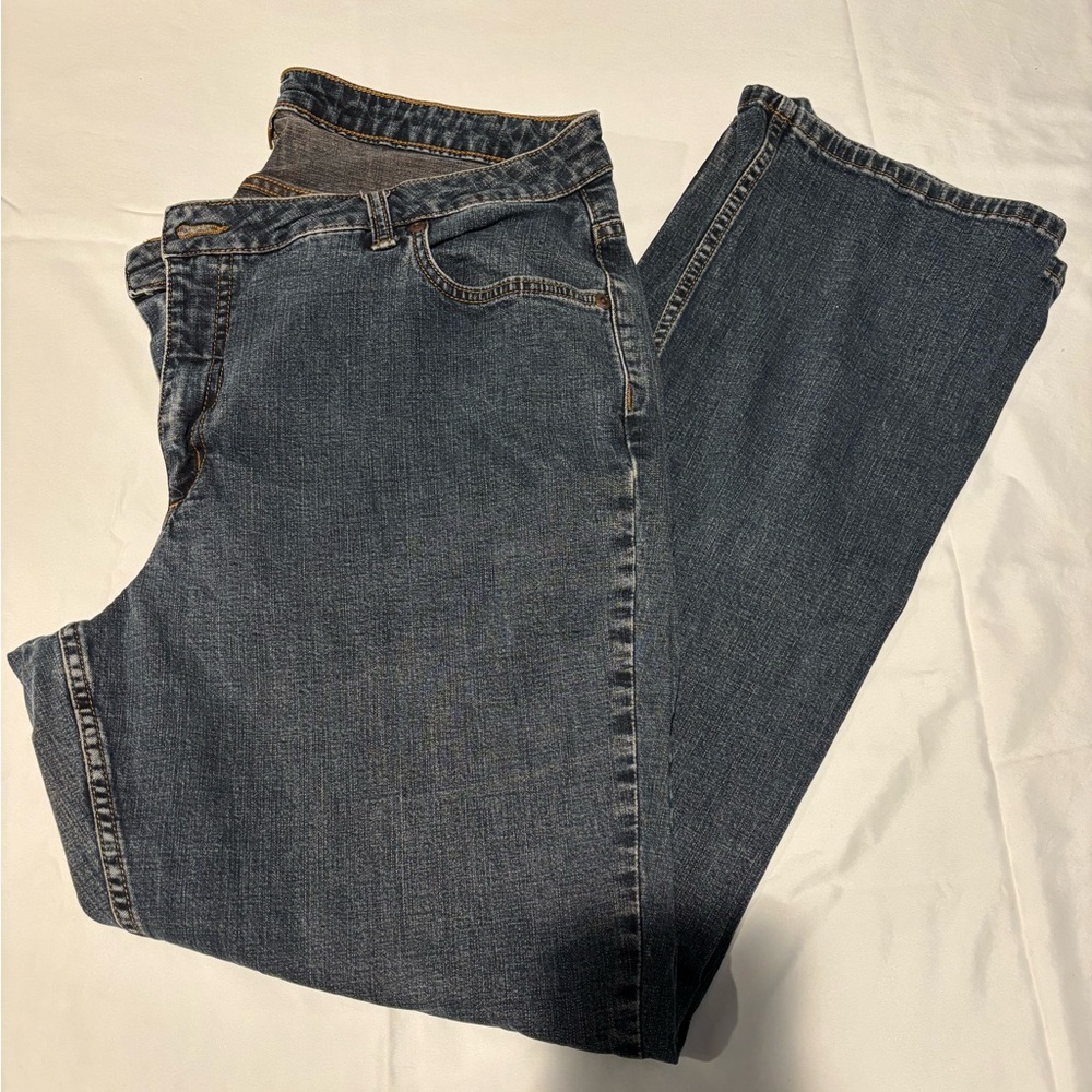 Caslon Blue Straight Leg Jeans Premium Denim